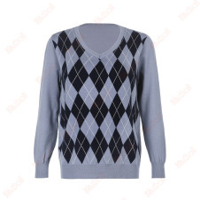 cozy lady casual blue sweaters